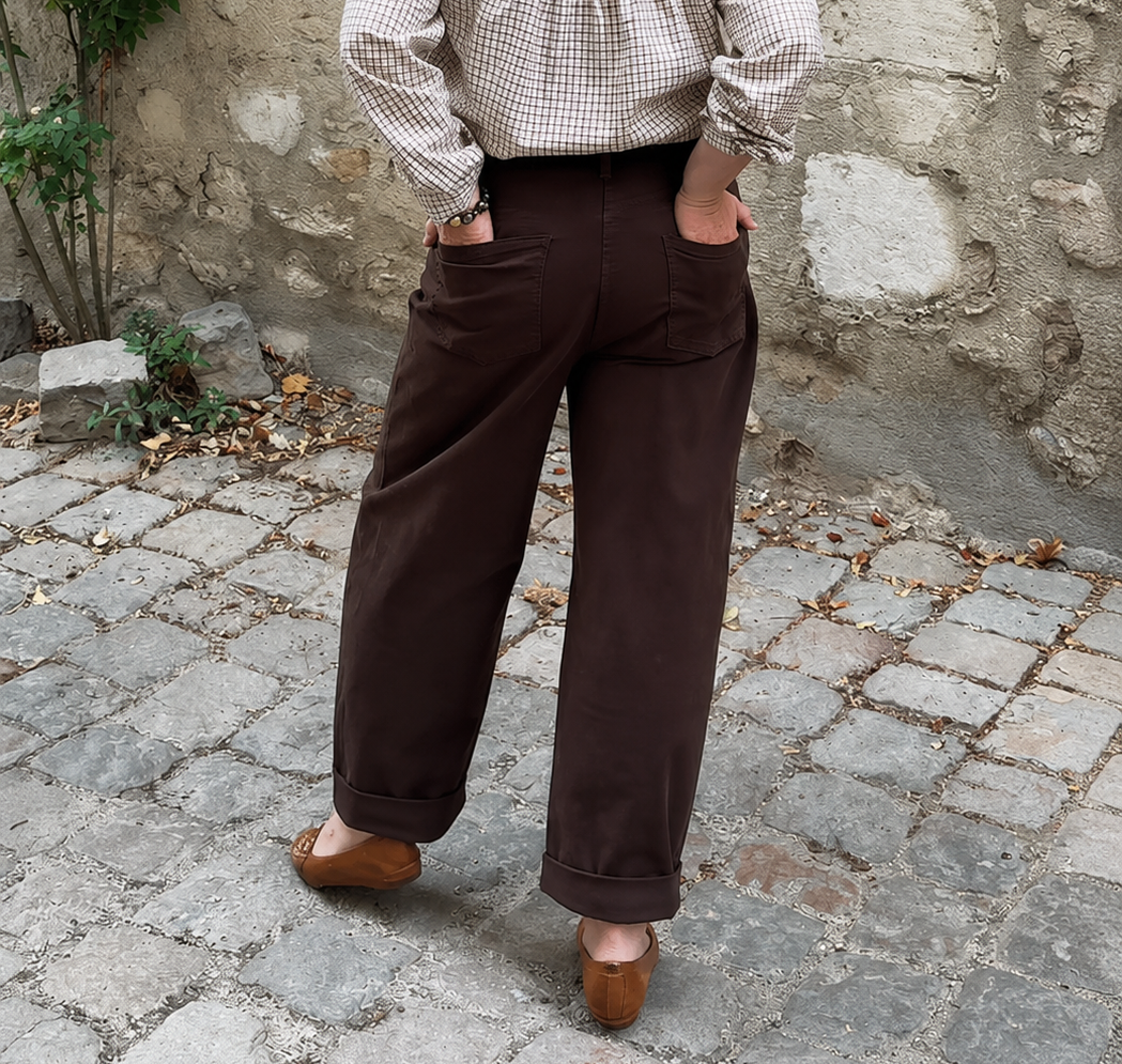 PANTALON BALLON DU 38 AU 48 CHOCOLAT 4