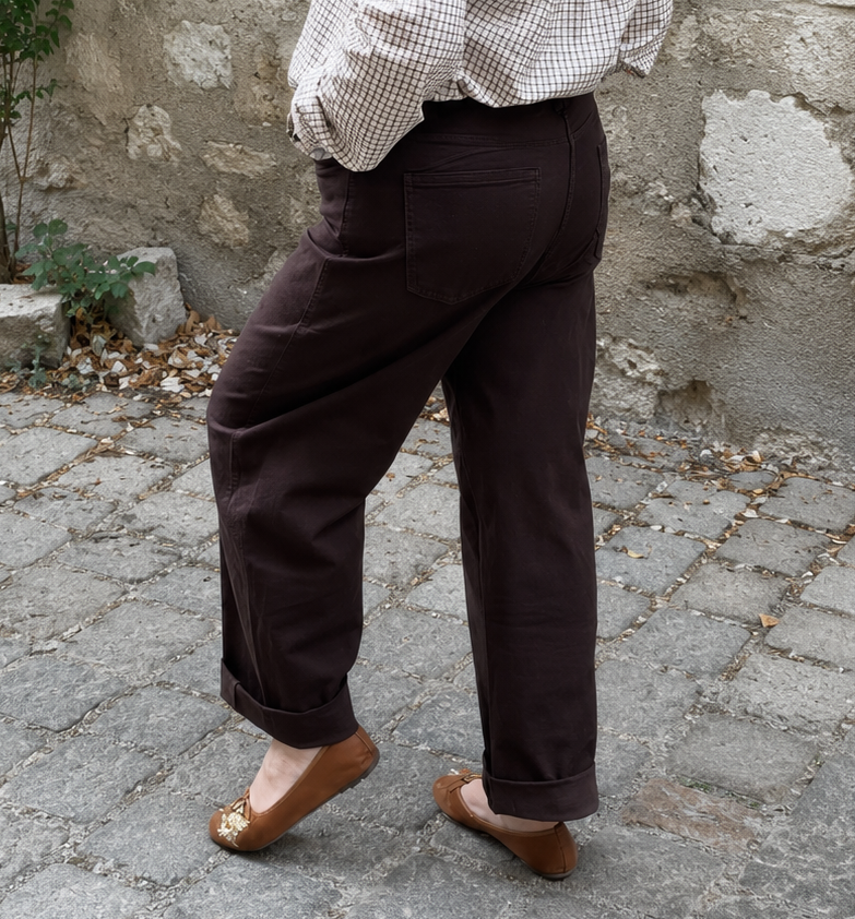 PANTALON BALLON DU 38 AU 48 CHOCOLAT 5