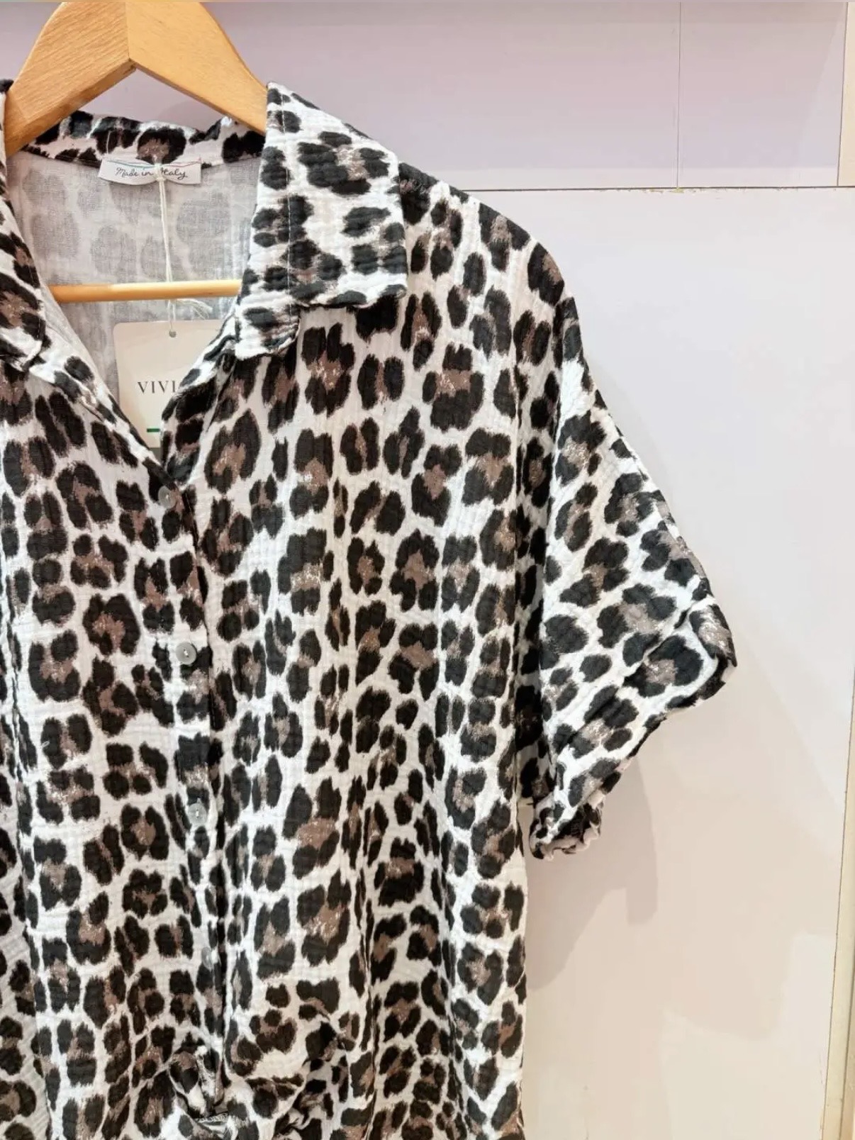 CHEMISE LEO GAZE DE COTTON GRANDE TAILLE 1