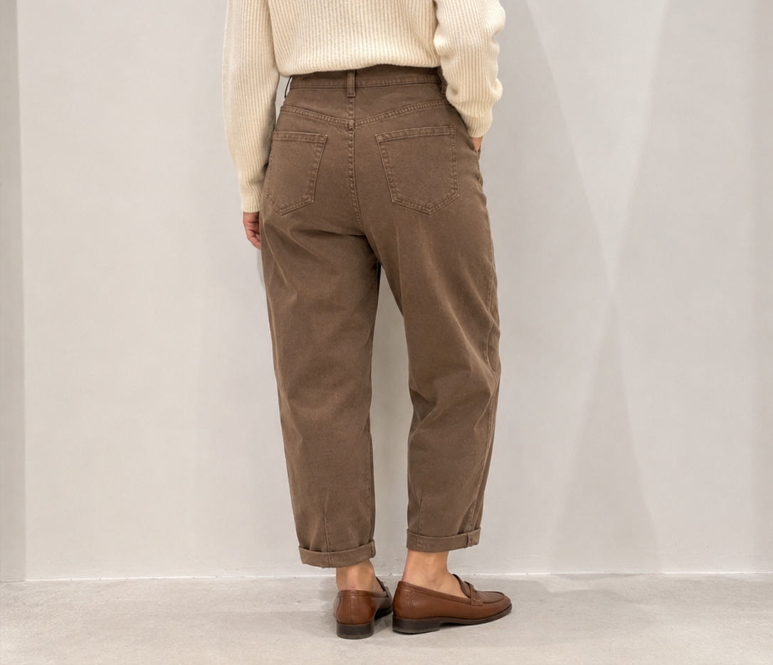 PANTALON BALLON TAUPE 1