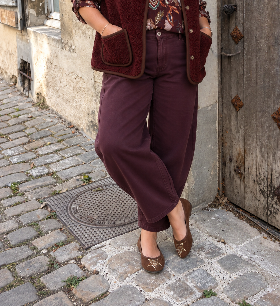 GILET MOUMOUTE GRANE TAILLE BORDEAUX