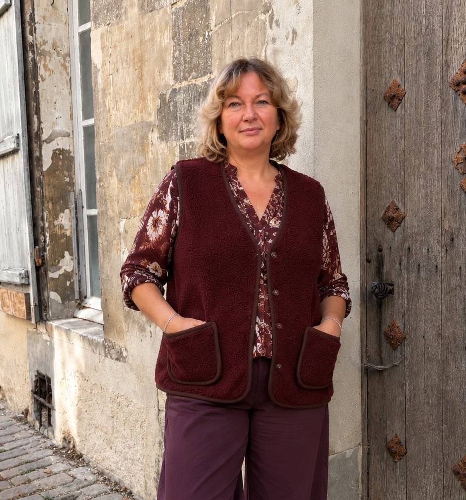GILET MOUMOUTE GRANE TAILLE BORDEAUX 1