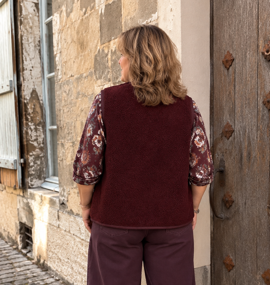 GILET MOUMOUTE GRANE TAILLE BORDEAUX 2