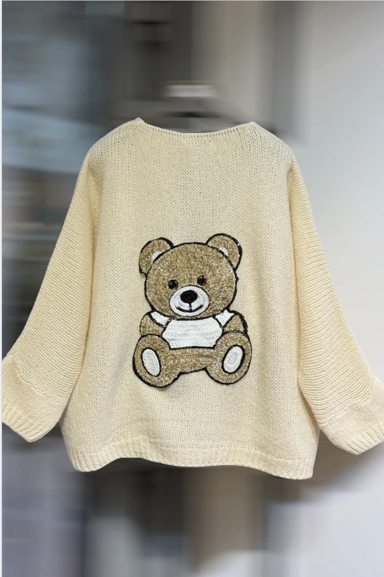 PULL TEDDY ECRU 1