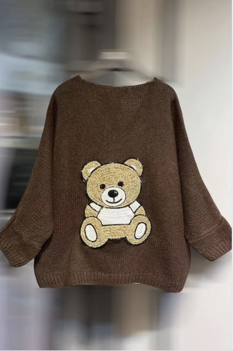 PULL TEDDY CHOCOLAT 1