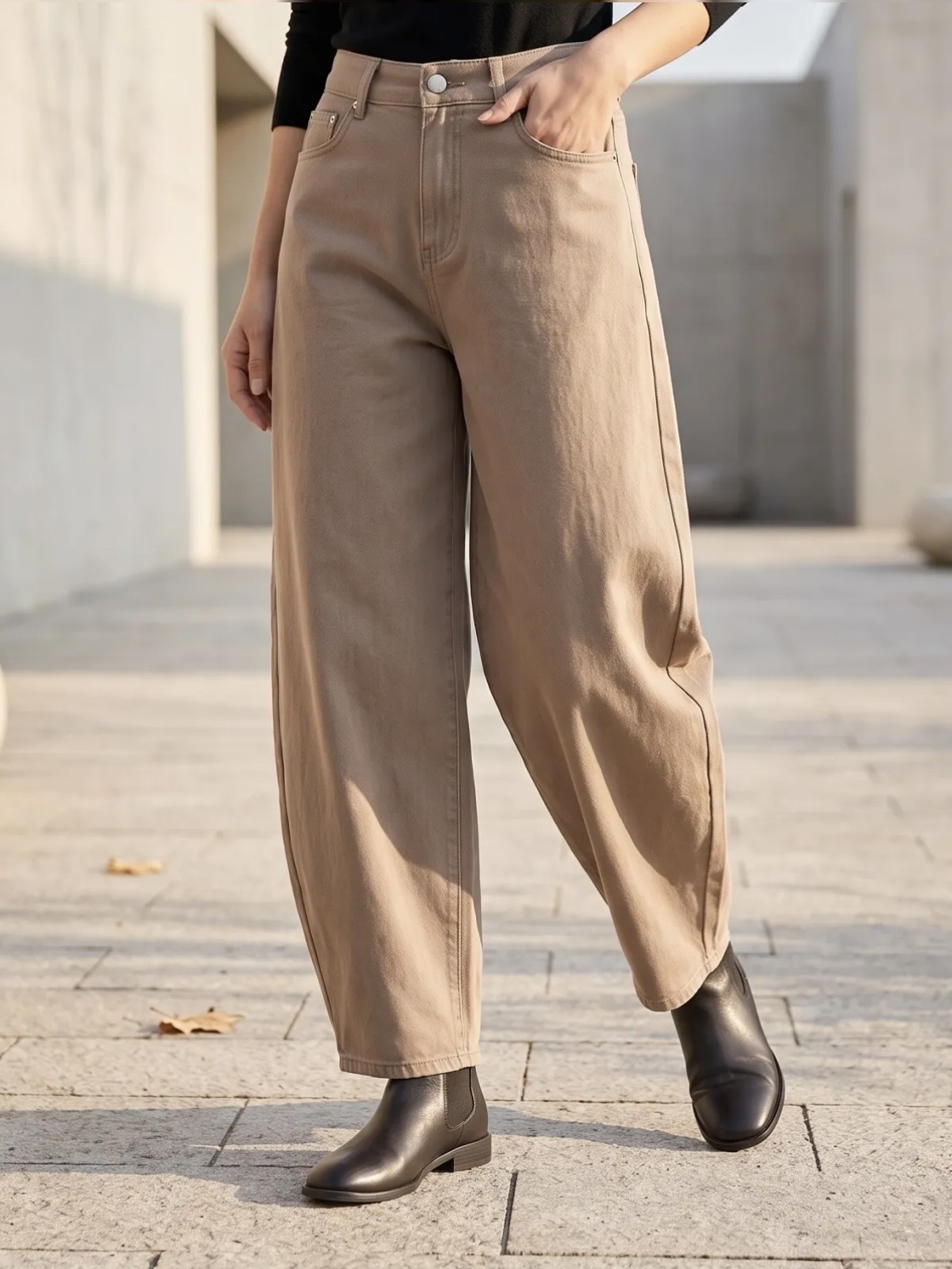 PANTALON BALLON BEIGE
