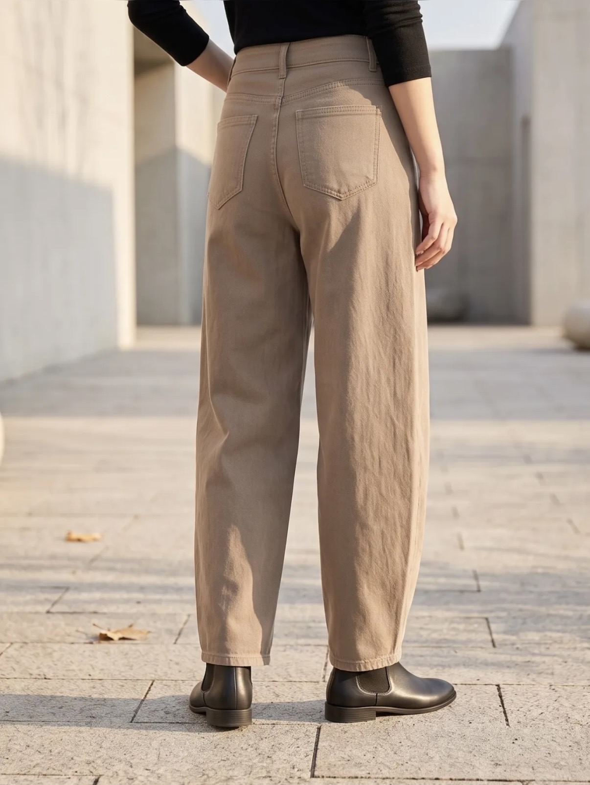 PANTALON BALLON BEIGE 1