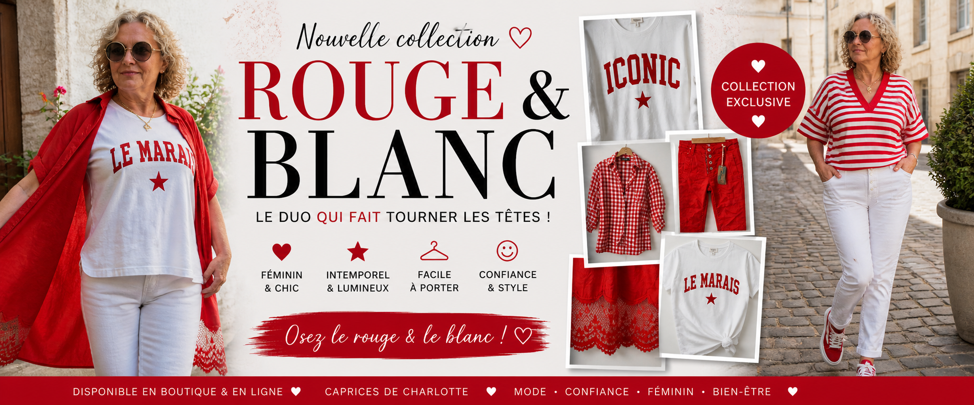 BANNIERE ROUGE ET BLANC