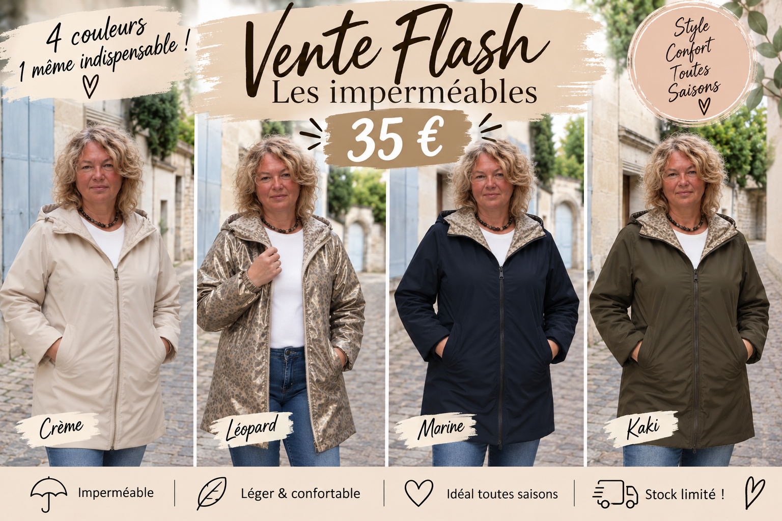banniere vente flash impermeables