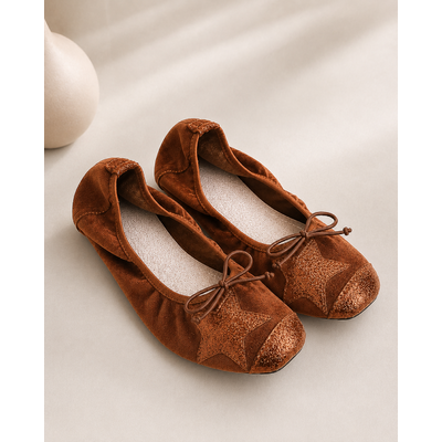 BALLERINES SOUPLES AVEC ETOILE CAMEL 7