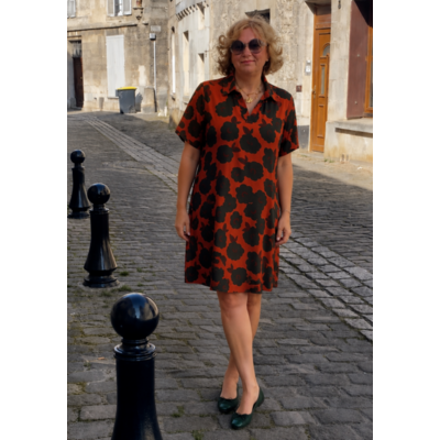 robe-fleurs-izzy-orange-et-kaki-1