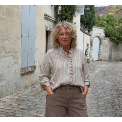 CHEMISE BEIGE ET TAUPE GRANDE TAILLE