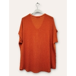 t-shirt-oversize-bi-matiere-coton-satin-orange-1