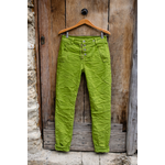 PANTALON 8123 BOUTONS ET ZIP MELLY AND CO VERT POMME 4