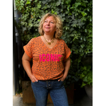 T-SHIRT ICONIC LEOPARD ORANGE APRIL VINTAGE 3