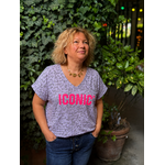 T-SHIRT ICONIC LEOPARD LILA DELAVE APRIL VINTAGE 3