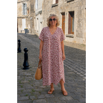 ROBE TSHIRT LEOPARD ROSE 2