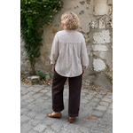 BLOUSE CARREAUX BEIGE ET VICHY GRANDE TAILLE 1