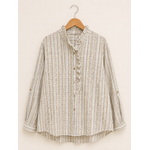 CHEMISE BEIGE ET TAUPE GRANDE TAILLE 3