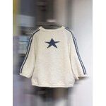 PULL ETOILE ECRU ET BLEU 2