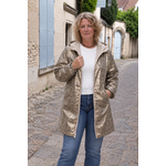 IMPERMEABLE REVERSIBLE CREME LEOPARD GRANDE TAILLE 1