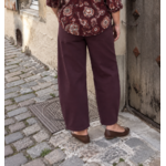 BLOUSE IMPRIME BOHEME GRANDE TAILLE BORDEAUX 1
