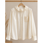 CHEMISE CREME COL DENTELLE APRIL VINTAGE