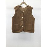 GILET MOUMOUTE SANS MANCHES GRANDE TAILLE CAMEL