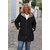 IMPERMEABLE REVERSIBLE NOIR LEOPARD GRANDE TAILLE