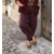 GILET MOUMOUTE GRANE TAILLE BORDEAUX