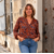 BLOUSE IMPRIME ROUILLE ET MARINE 2