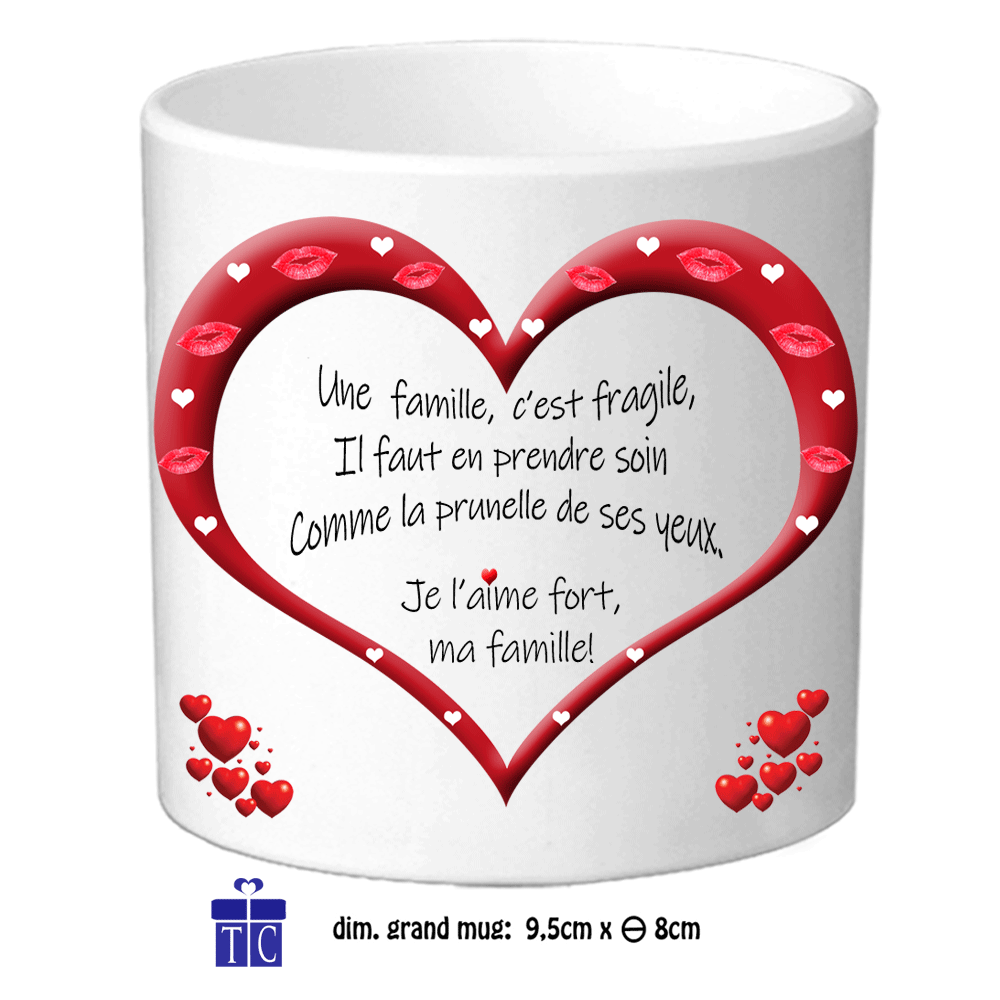 Mug ma Maman Amour - FAMILLE/Maman - texticadeaux