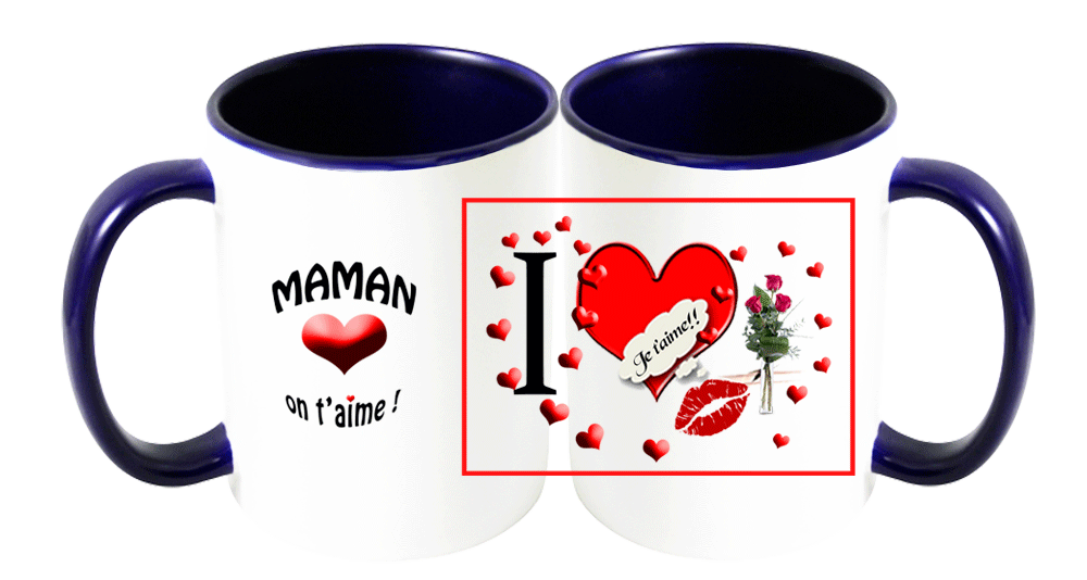 mug;bicolore;bleu-marine;ceramique;amour;coeur;fleur;maman;on-t-aime