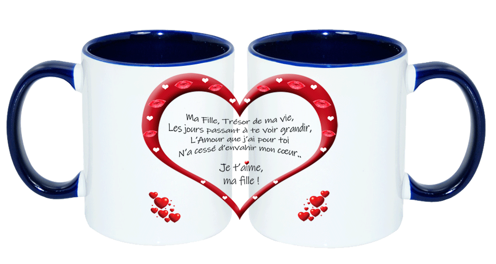 mug;bleu-marine;bicolore;ceramique;coeur;famille;amour;phrase;ma-fille;tresor;ma-vie