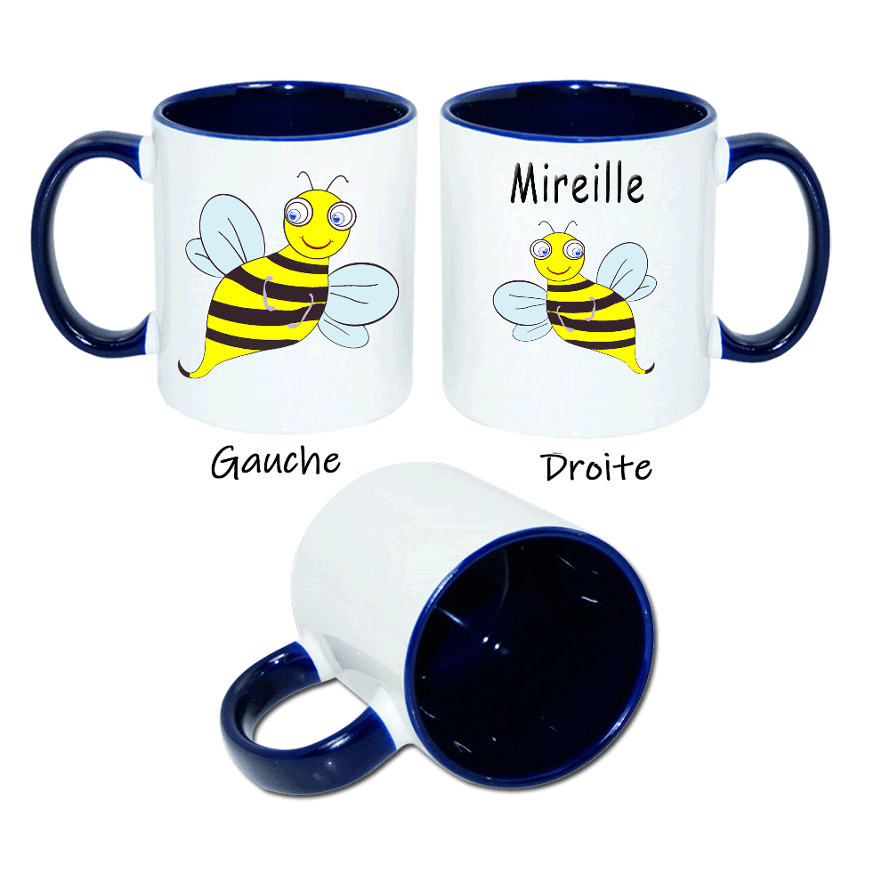 mug-ceramique-bleu-marine-personnalisable-personnalisation-texticadeaux-prenom-animal-abeille-mireille