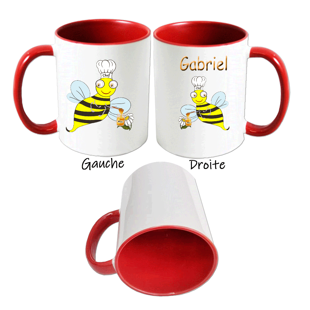 mug-abeille-miel-cuisine-ceramique-rouge-personnalisable-personnalisation-texticadeaux-prenom-animal-gabriel