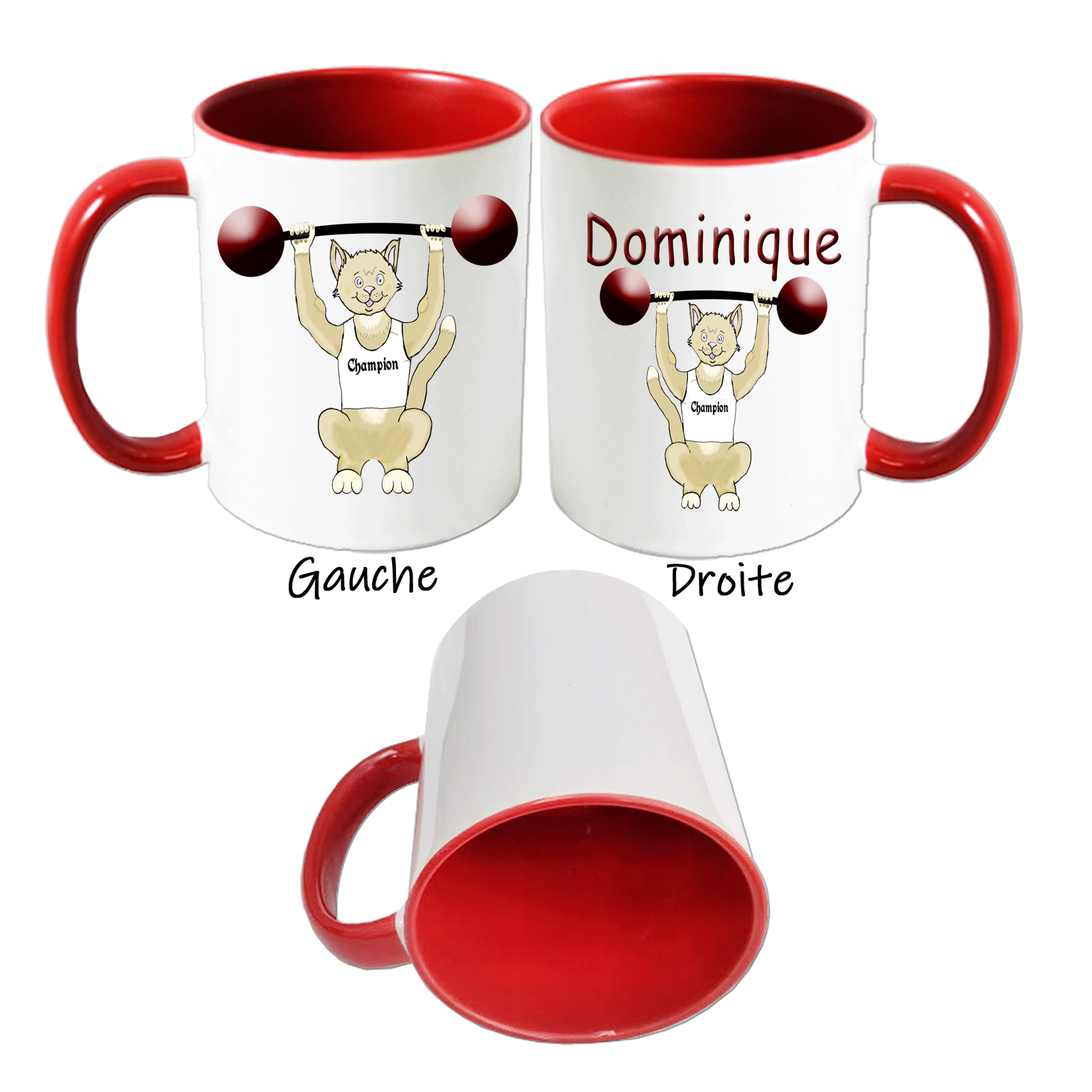 mug-chat-prenom-personnalisable-personnalisation-personnalise-rouge-ceramique-animal-mammifere-sport-halteres-dominique