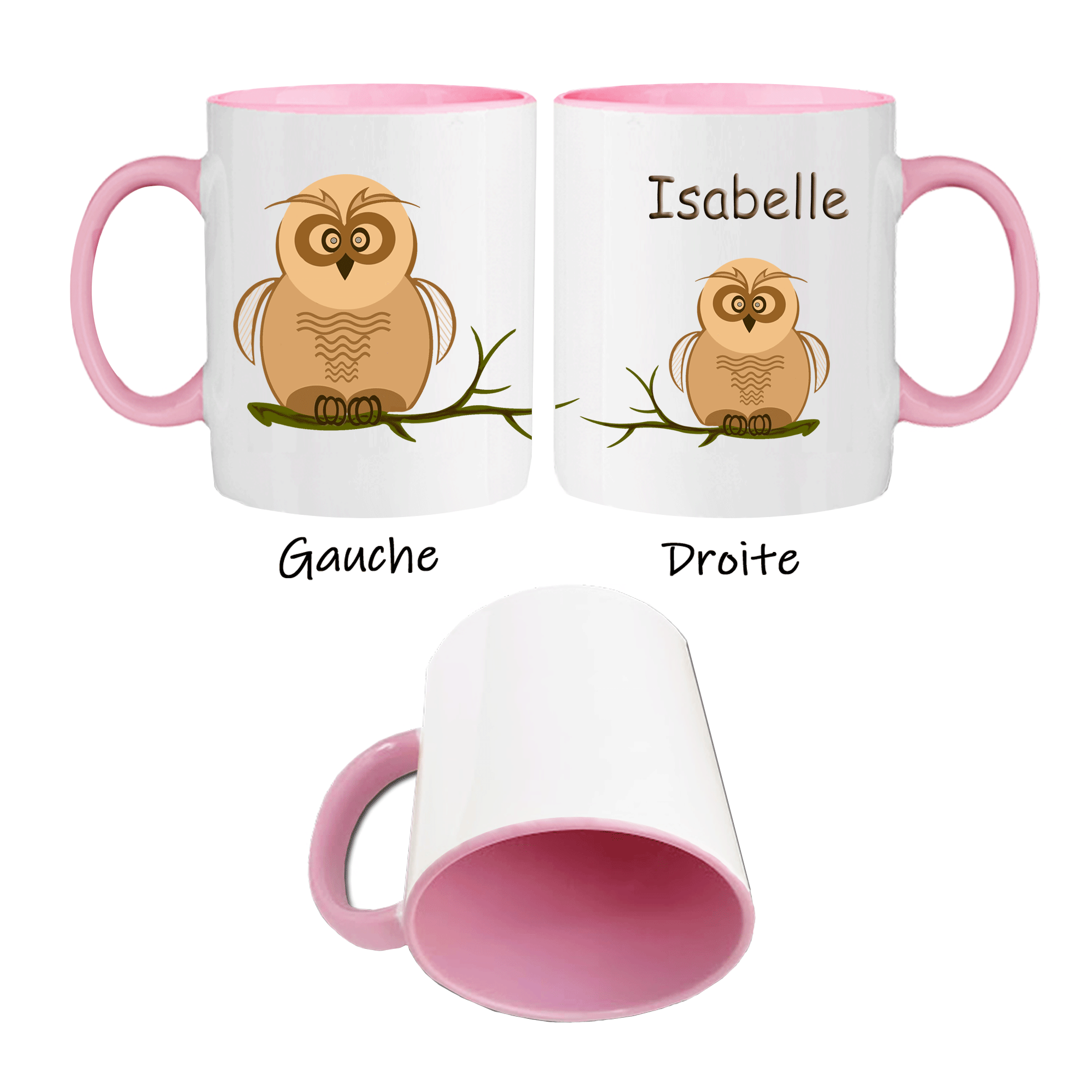 mug-chouette-prenom-personnalisable-personnalisation-personnalise-rose-ceramique-tasse-animal-oiseau-rapace-nocturne-isabelle