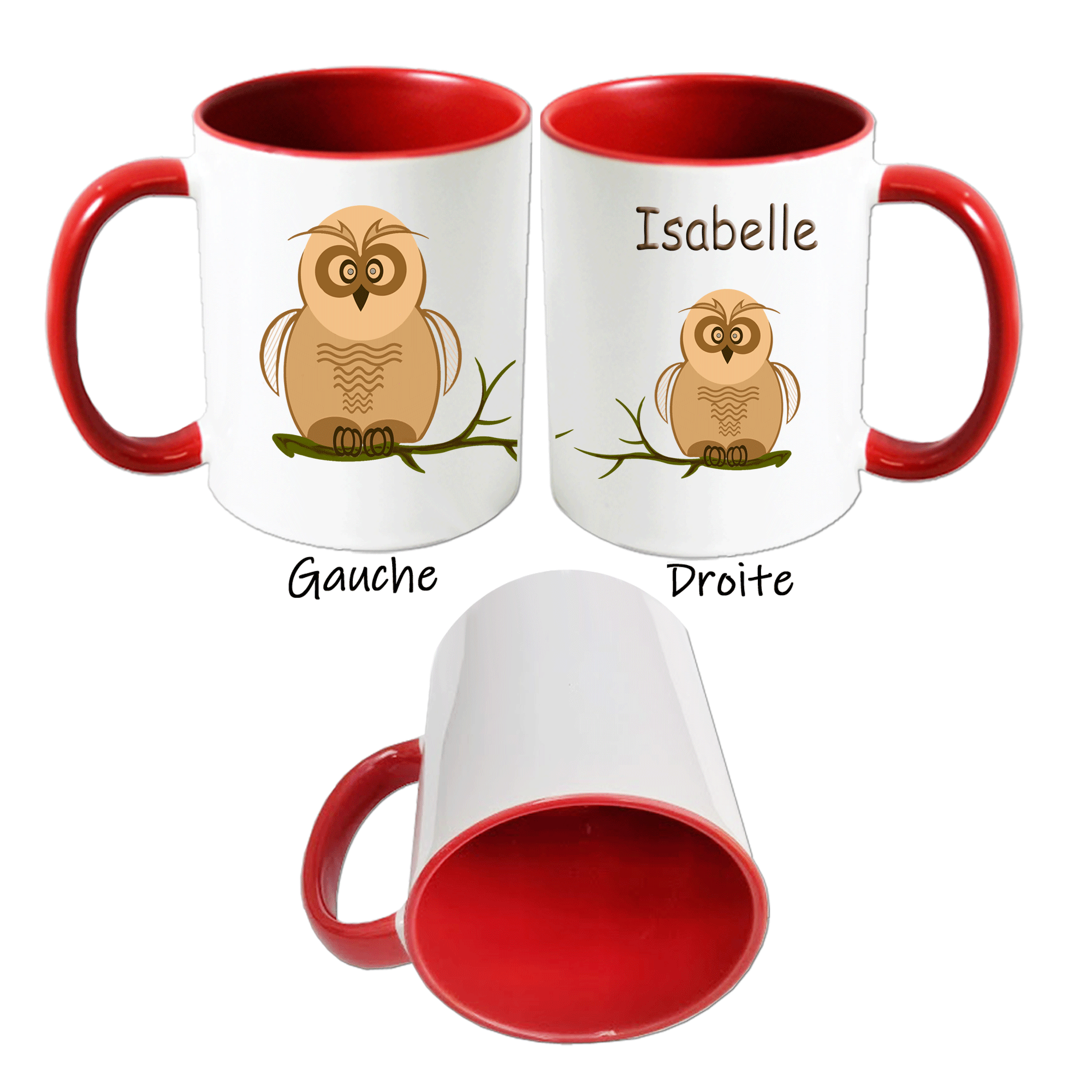 mug-chouette-prenom-personnalisable-personnalisation-personnalise-rouge-ceramique-tasse-animal-oiseau-rapace-nocturne-isabelle
