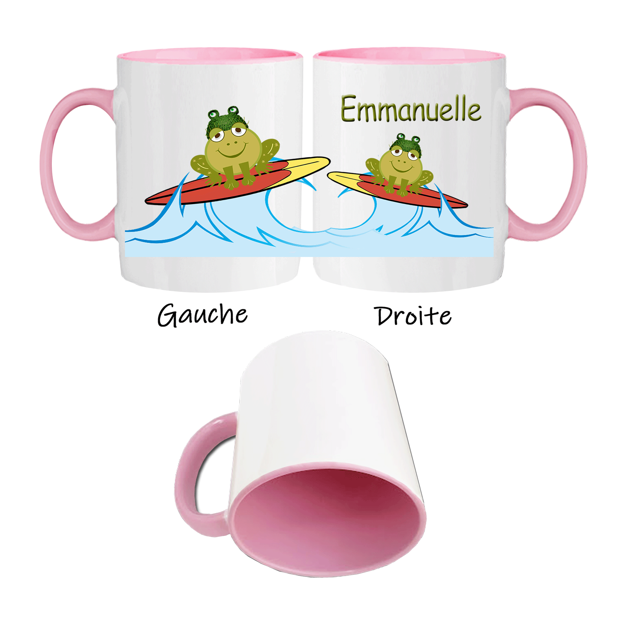 mug-grenouille-prenom-personnalisable-personnalisation-personnalise-rose-ceramique-tasse-surf-sport-etang-mare-nenuphar-animal-anoure-batracien-emmanuelle