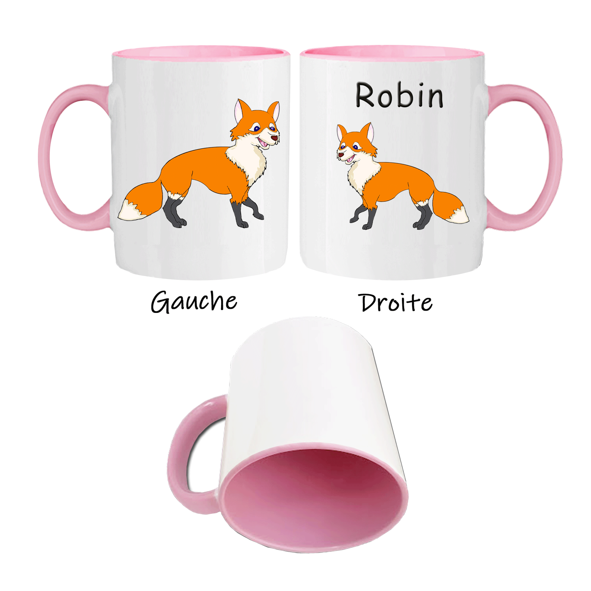 mug-renard-prenom-personnalisable-personnalisation-personnalise-rose-ceramique-tasse-animal-campagne-bois-ruse-malin-mammifere-robin