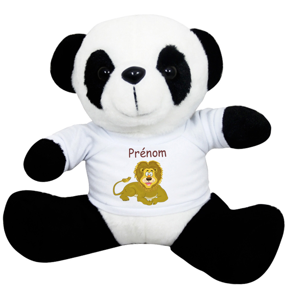 panda-nounours-lion-peluche-personnalisable-doudou-teeshirt-prenom-texti cadeaux-