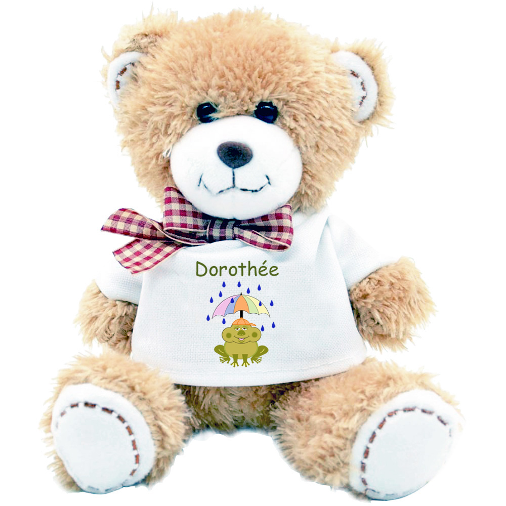 nounours-grenouille-parapluie-peluche-personnalisable-doudou-teeshirt-dorothee-texticadeaux