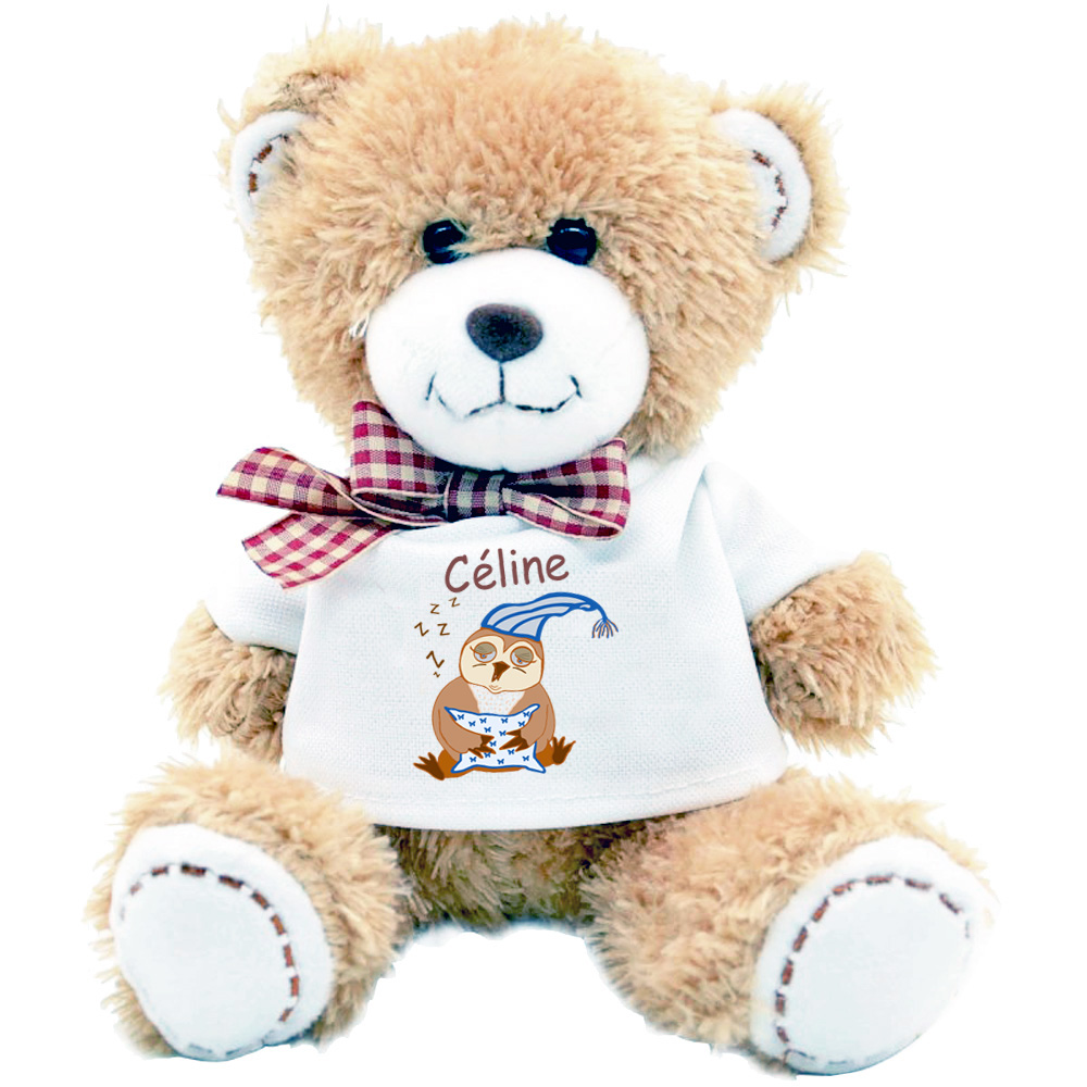 nounours-chouette-dormeuse-peluche-personnalisable-doudou-teeshirt-celine-texticadeaux