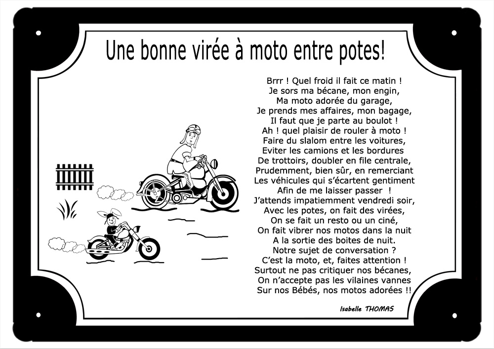 plaque-tour-noir-motard-moto-copains-route-viree-loisir-metier-prenom-personnalisable-poeme-texte-texticadeaux