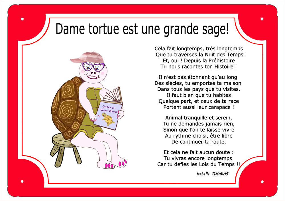plaque-tour-rouge-tortue-maison-ecailles-sage-animal-reptile-personnaliser-prenom-texte-poeme-texticadeaux