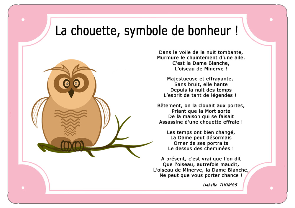 plaque-tour-rose-chouette-rapace-nocturne-oiseau-bonheur-animal-personnaliser-prenom-texte-poeme-texticadeaux
