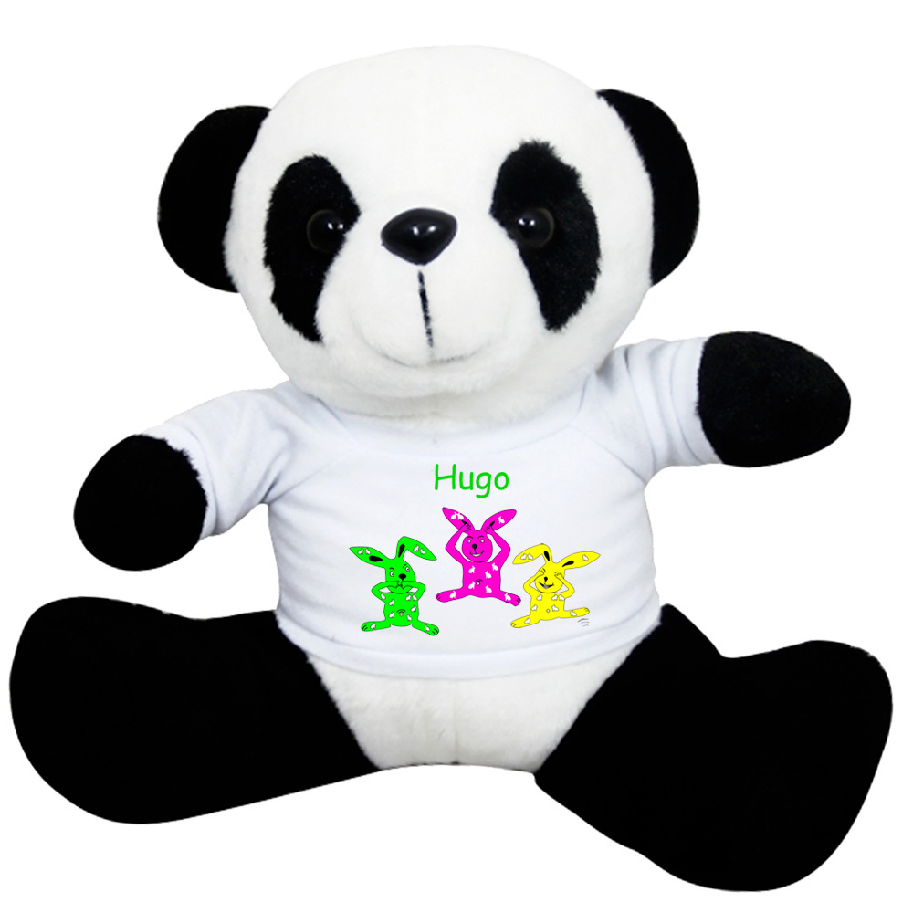 panda-trois-lapins-citation-nounours-peluche-personnalisable-doudou-teeshirt-hugo
