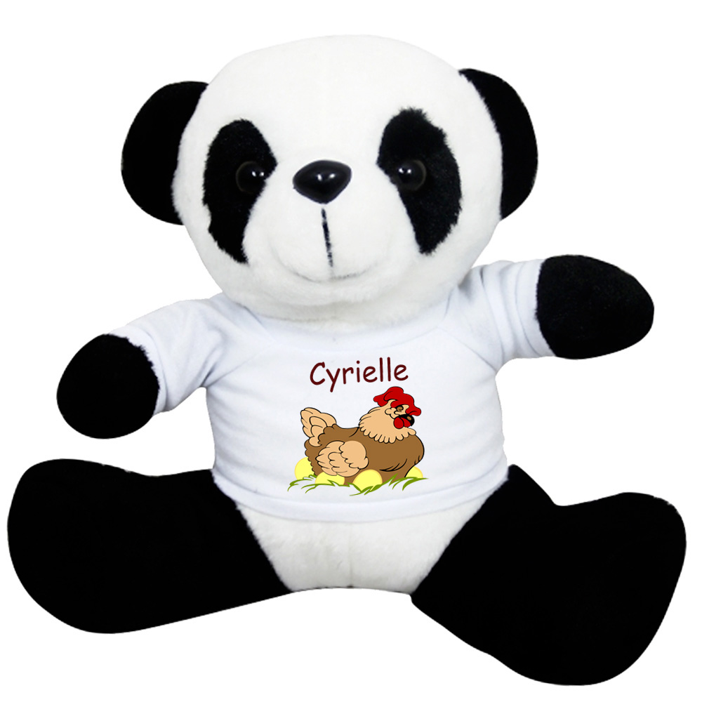 Nounours de 33 cm avec son t-shirt personnalisé par sublimation