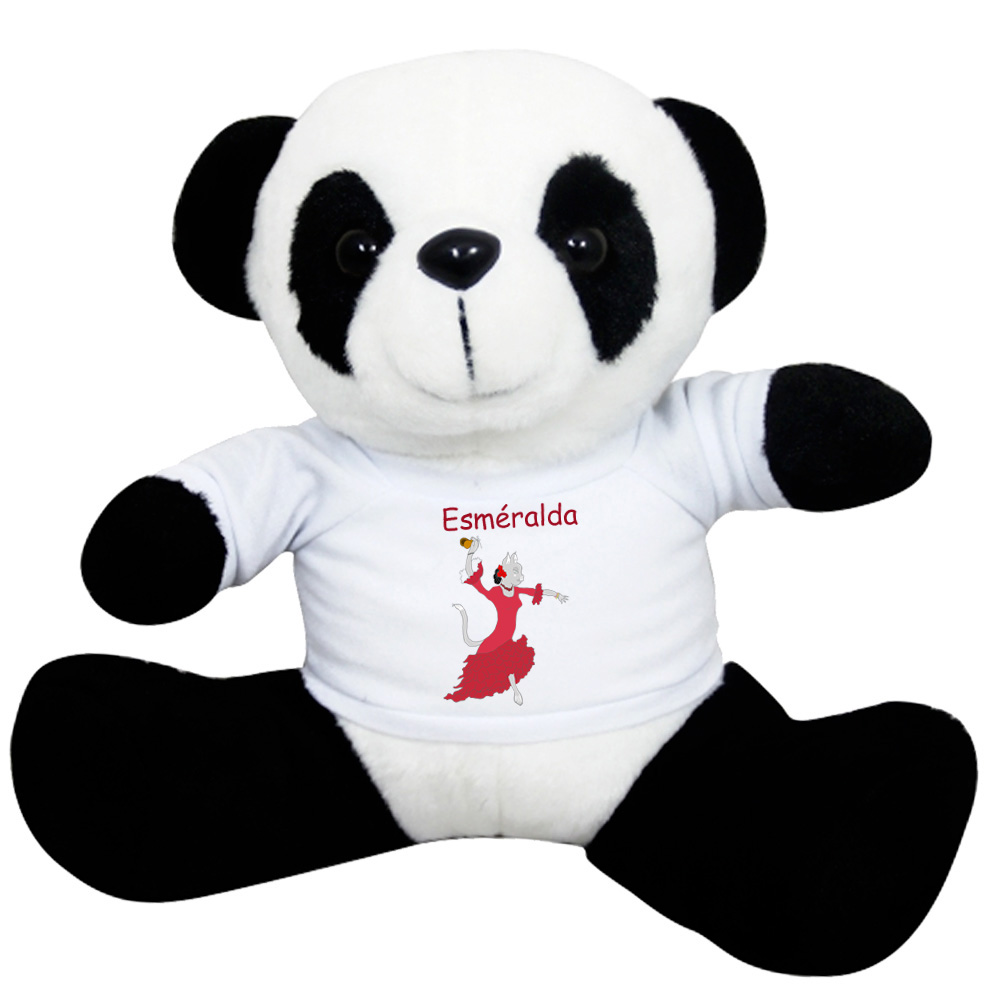 Peluche Panda Tee shirt Chat Flamenco à personnaliser